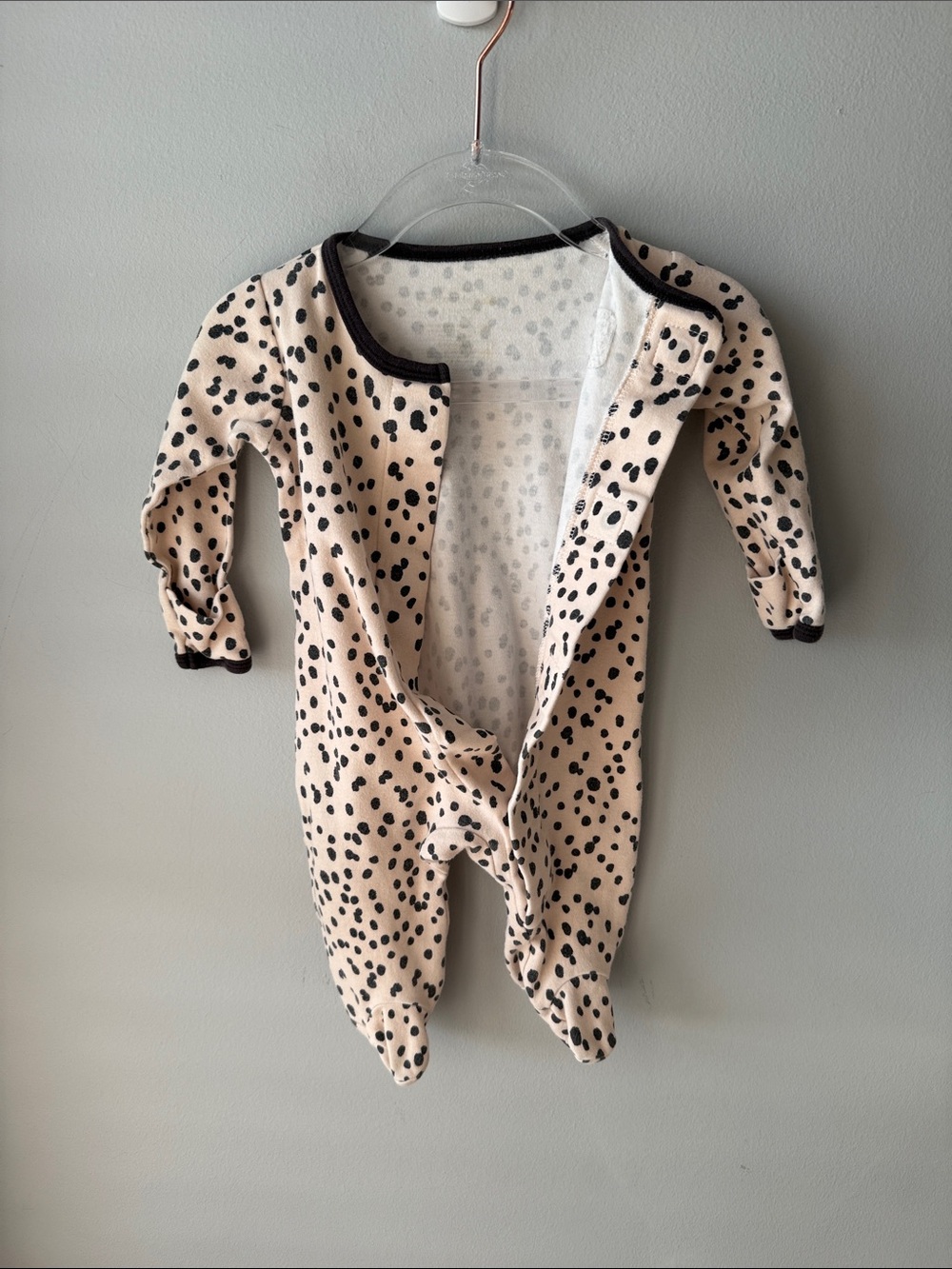 Magnetic Me Spotted Footie Pajamas - Picture 7 of 8